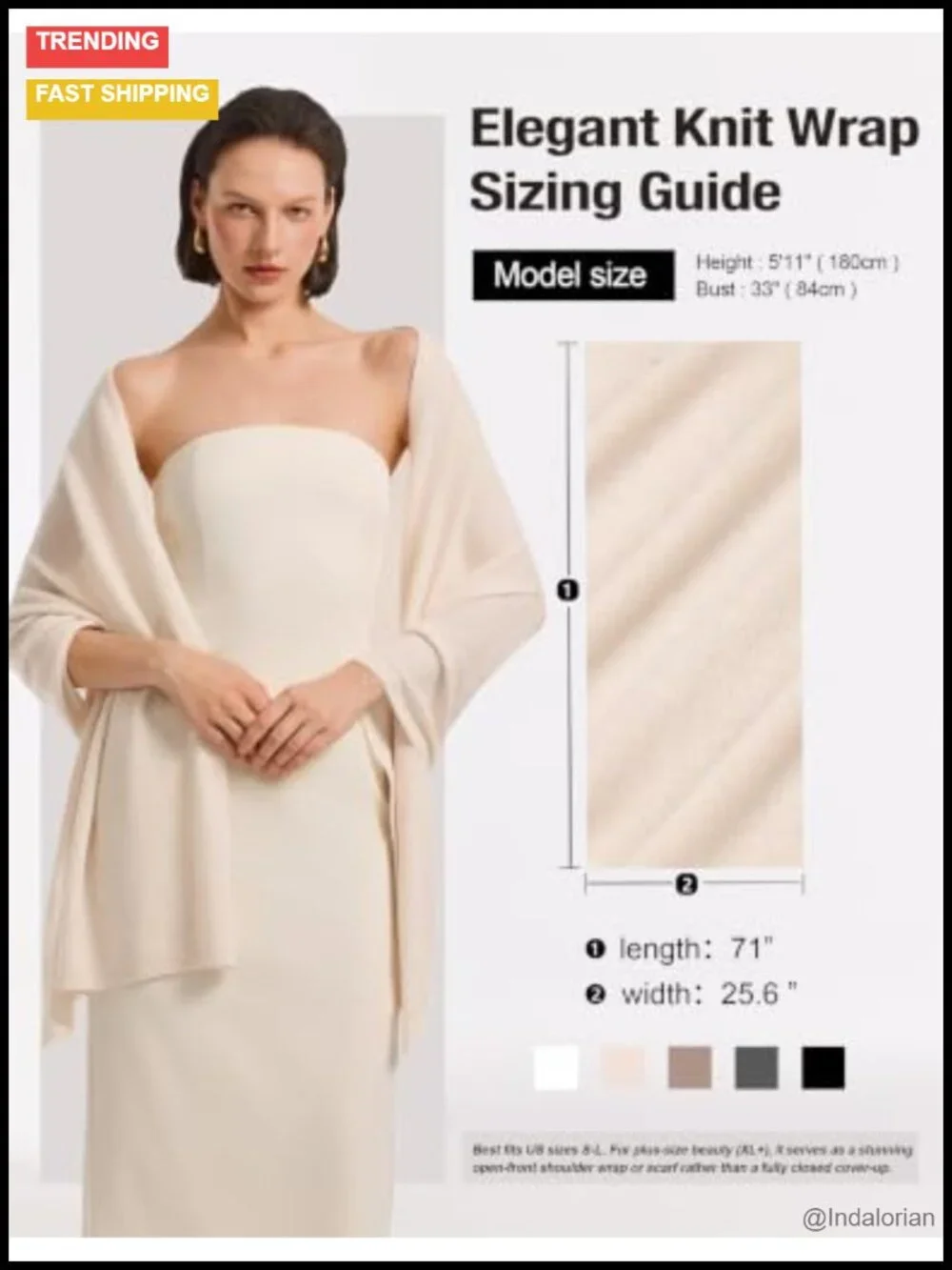Wool Cashmere Shawl Wrap for Evening Dress Wedding Pashmina Travel Blanket Gift